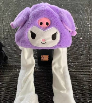 Sombrero con orejas móviles coolomi Yugui melodía de perro Internet celebridad airbag gatito emisor de luz gato conejo sombrero de oreja