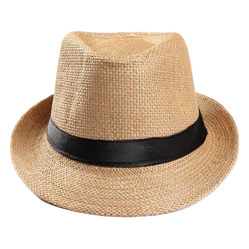 2018 nuevo estilo coreano sombrero de los hombres y las mujeres de verano Lino sol sombrero pequeño sombrero superior sombrero de paja de sol al aire libre en stock