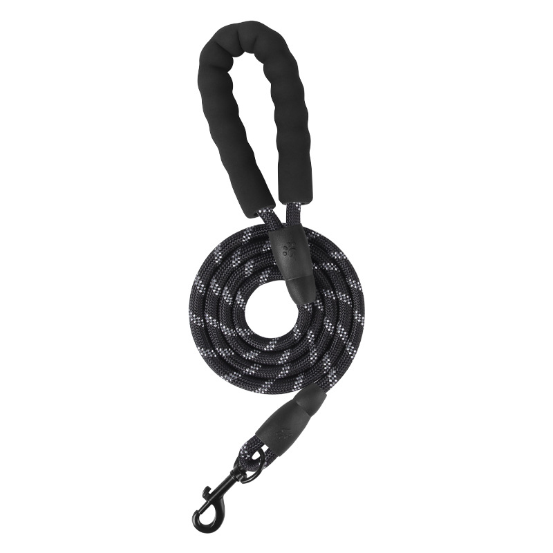 Cuerdas de tracción de perros de diez colores opcionales de hilo reflectante trenzado de nylon cuerdas redondas de perros cordas de perros duraderas