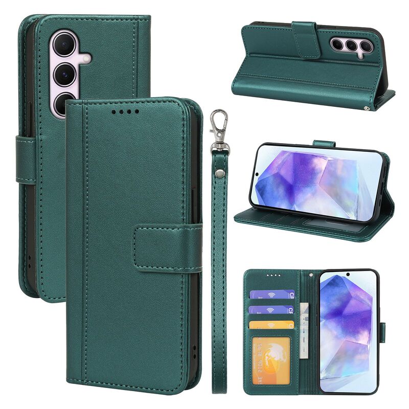 Suitable for Samsung A16 Mobile Phone Leather Case Samsunga56 5g Card A36 Imitation Leather Photo Frame Mobile Phone Protective Case