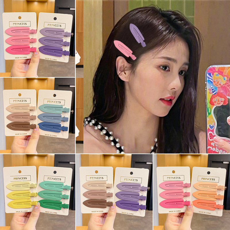 Hypoallergenic Hair Clip for Women: Frontal Bangs, Flyaway Strands, and Straight-Style Duckbill Design—Perfect for Washing Your Face or Applying Makeup; Versatile Side Clip Accessory