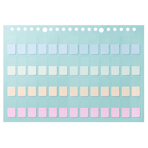 Stapled Index Tabs Bulk Cultural Bookmark Stickers Strong Adhesive Note Pad Set Office Supplies Colored Fluorescent Tabs