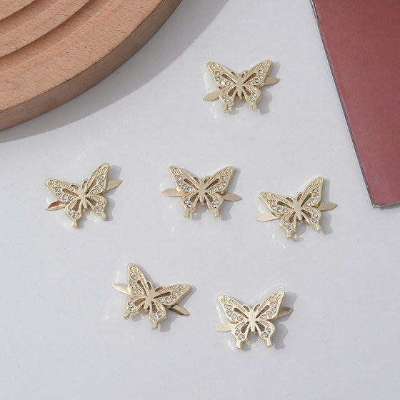 Factory Direct Sales New Butterfly Shape Jewelry Accessories Zinc Alloy Accessories Clothing Shoes and Hats Jewelry