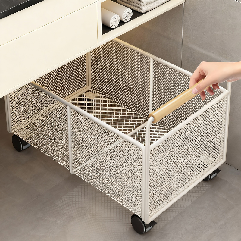 Estante Organizador Bajo Lavabo de Hierro Móvil para Baño image 1