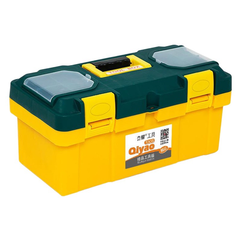 Caja de almacenamiento de caja de herramientas de plástico portátil multifuncional reparación de automóviles electricista herramientas de reparación de automóviles CAJA DE ARTE