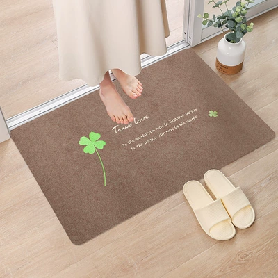 Carpet, Avtomobil döşəmə paspasları - embroidered-cafe-four-leaf-clover-40cm60cm