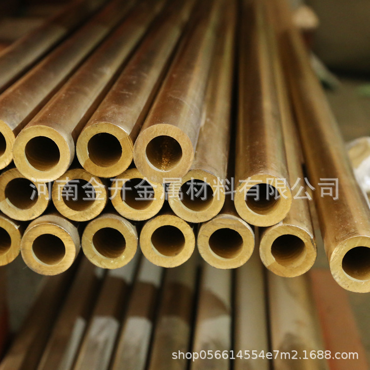 H59H62黄铜管加工毛细黄铜管大口径薄壁黄铜管定尺无铅光亮黄铜方