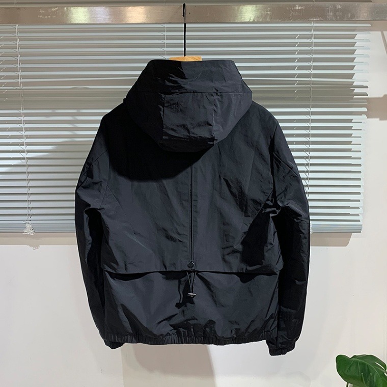 Nuova giacca minimalista da uomo autunno e inverno, giacca casual in cotone, giacca corta alla moda, top con cappuccio slim fit, alla moda_voghion.com