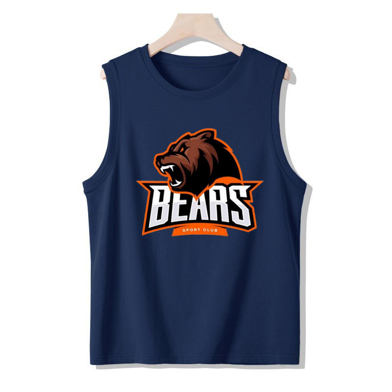 Cross-Border Summer Sports Men's Loose Sleeveless Vest Trendy Fitness Tank Top Outerwear Base Layer Comfortable T-Shirt Vest Cross-Border Summer Sports Men's Loose Sleeveless Vest Trendy Fitness Tank Top Outerwear Base Layer Comfortable T-Shirt Vest