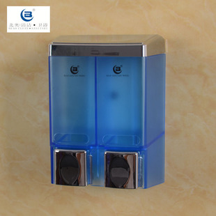 Bathroom Hotel Manual Double-Head Soap Dispenser Hotel Wall-Mounted Shower Gel Box Soap Dispenser Hand Sanitizer Bottle