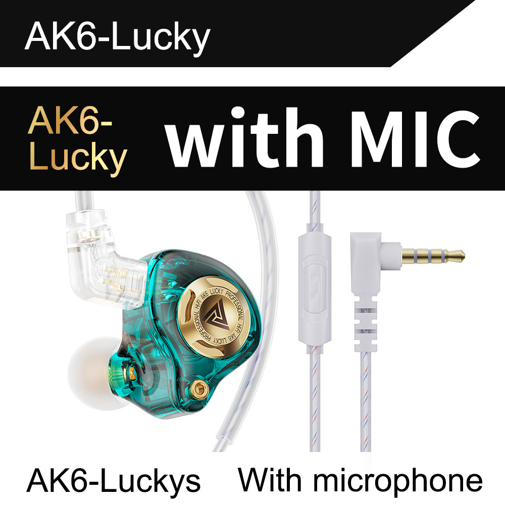 QKZ AK6 Glückliche Heavy Bass HIFI Kopfhörer Abnehmbare Kopfhörer Drei-Geschwindigkeit Einstellung Mobiltelefon Sport Kopfhörer - 11