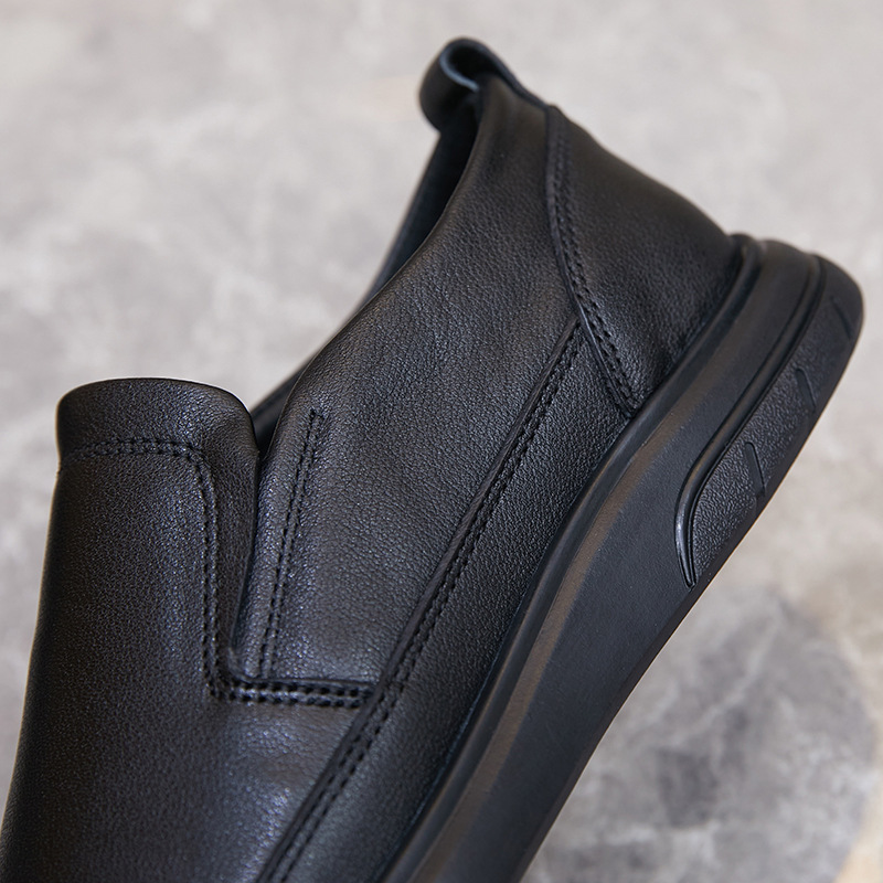 Men's comfortable breathable casual leather shoes_voghion.com