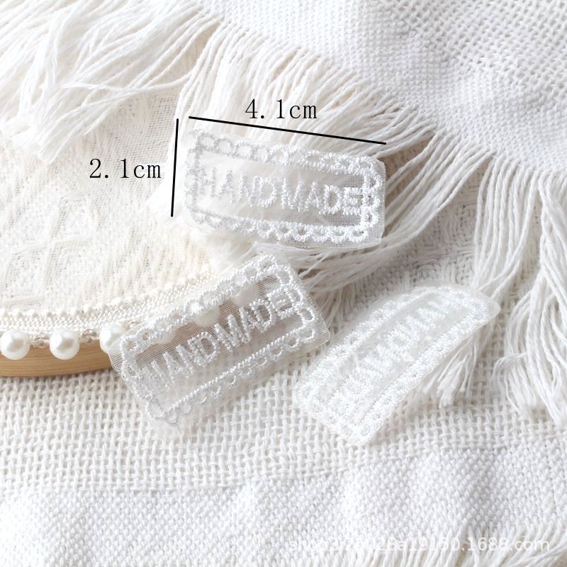英語のアルファベットリボン刺繍レース布ステッカー織ラベル手作り diy 靴下帽子布ラベル装飾アクセサリー|undefined
