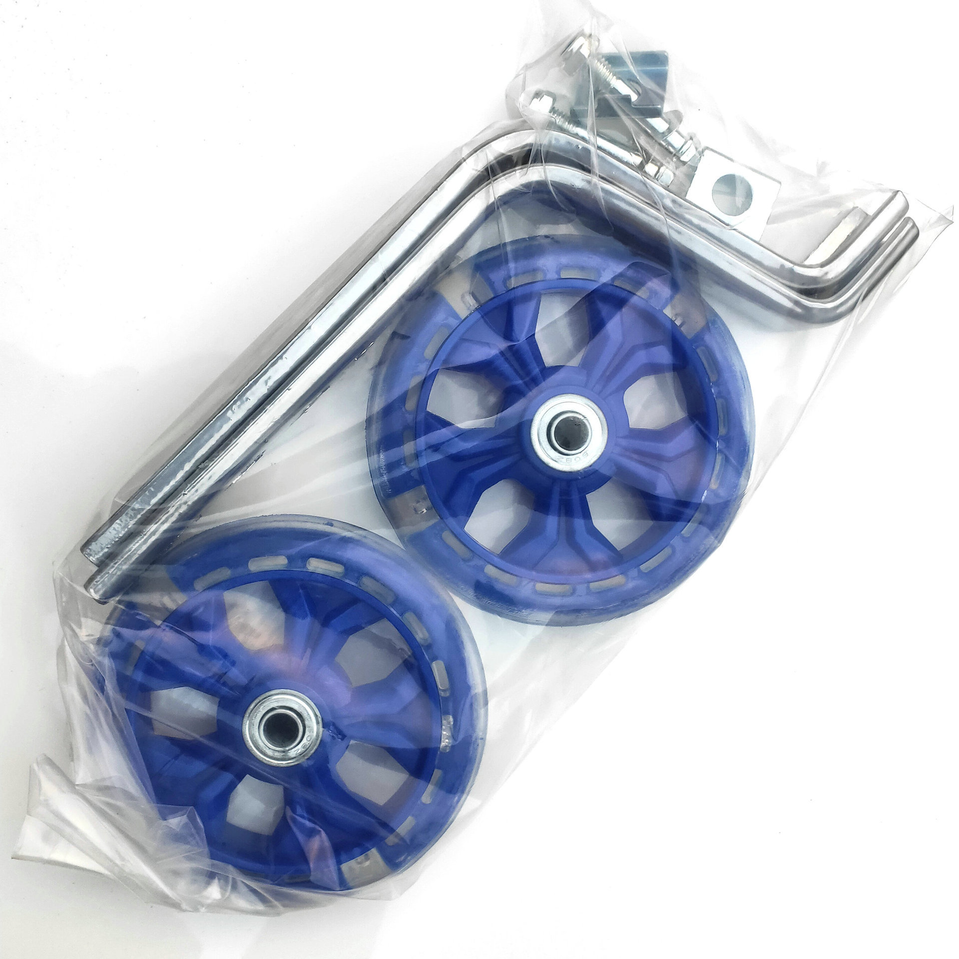 Ruedas auxiliares para bicicleta infantil – ajustables 12–20 pulgadas, silenciosas con luz