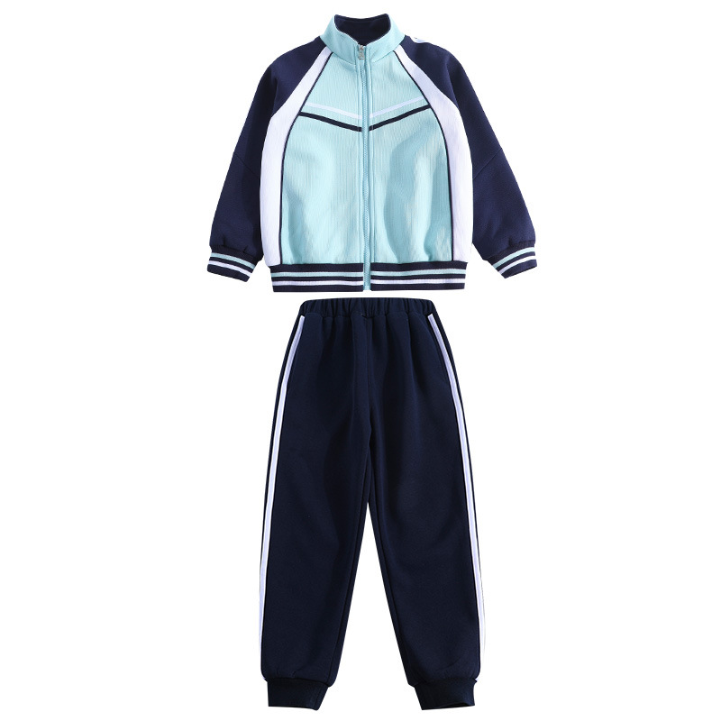 유치원 정원 옷 가을 옷 세트 두 조각 어린이 교실 옷 봄 가을 운동복 초등학교 학생의 원피스 교복 맞춤화