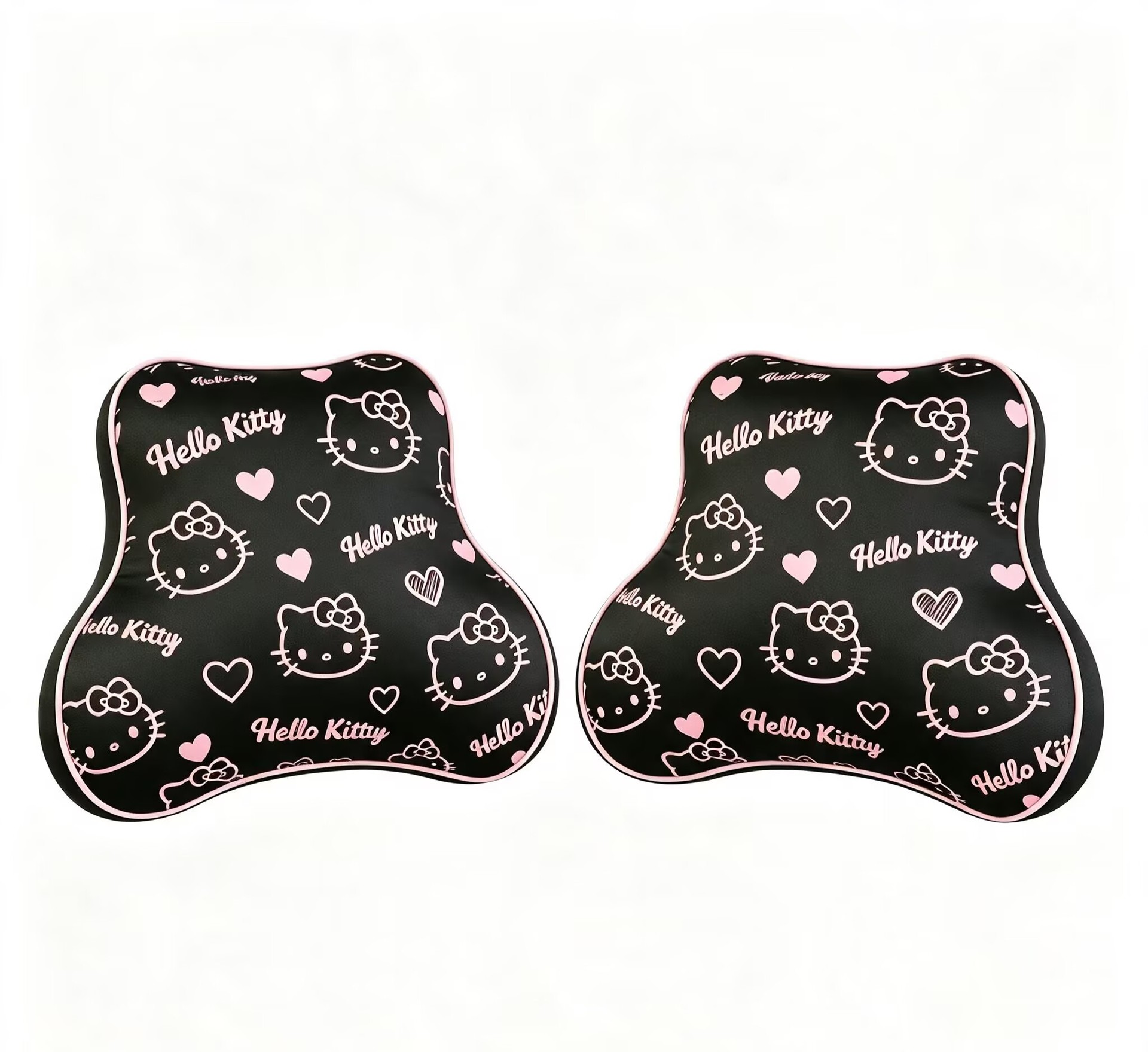 Car headrest memory foam headrest, lumbar support pillow, neck pillow, cute cartoon KT, universal for all seasons, headrest cushion for car