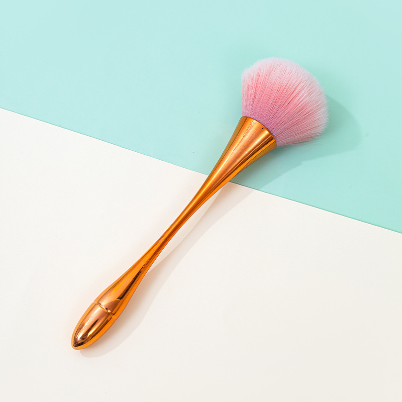 Manicuría cintura pequeña gran tamaño super grande esponjoso de alto valor facial polvo de pelo suave no comer polvo blush cepillo de maquillaje suave reparar la apariencia