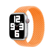 金属头适用苹果手表带applewatch时尚尼龙编织单圈腕带iwatch表带