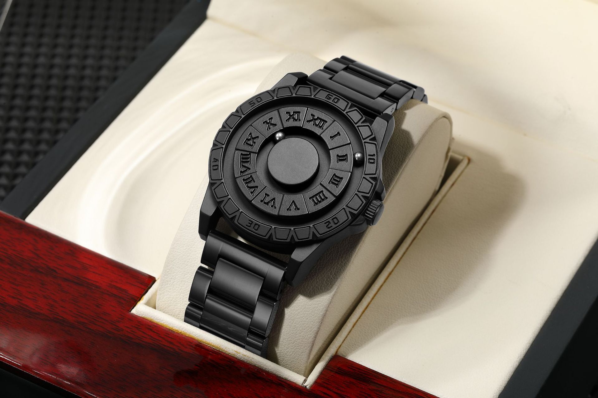 Reloj de pulsera impermeable de levitación magnética unisex_voghion.com