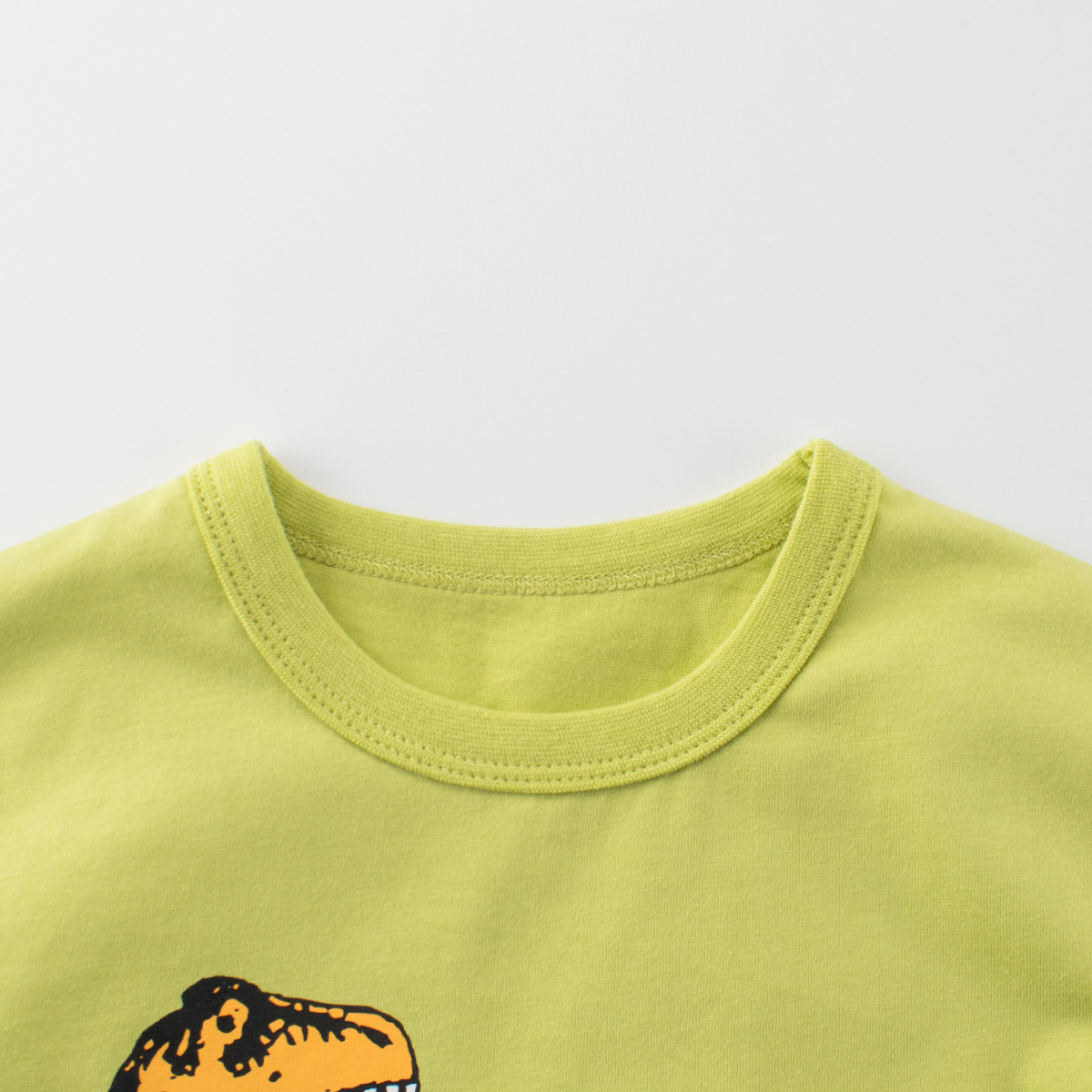 27kids camiseta de manga corta para niños verano nuevo estilo ropa de bebé para niños top de dinosaurio de dibujos animados cabello de una pieza