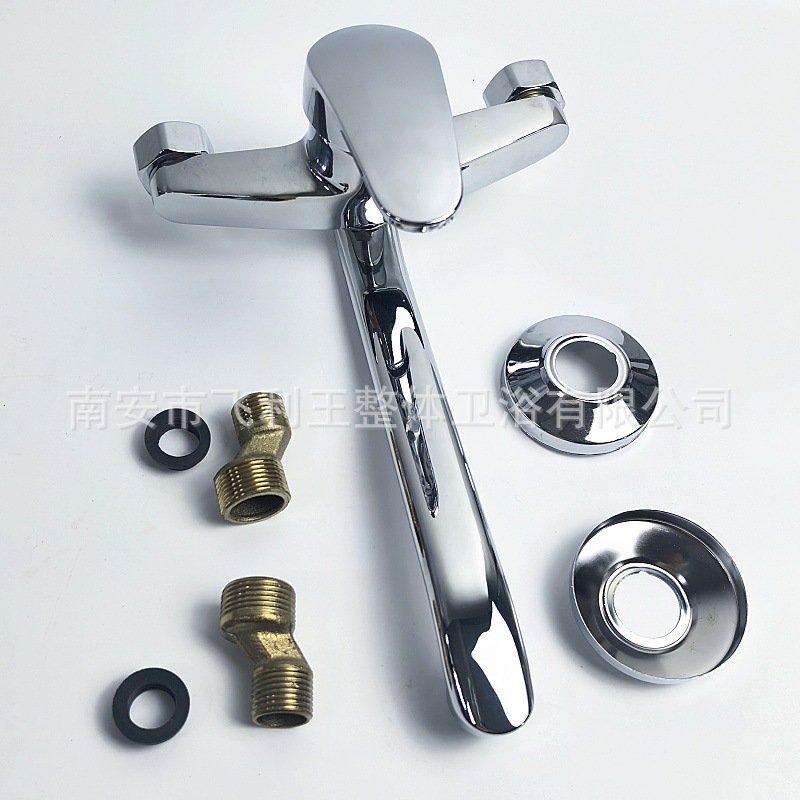 The foreign trade zinc alloy Qiao Deng kitchen concealed installation two-piece swing hot and cold water faucet sink sink sink and mixed faucet undefined