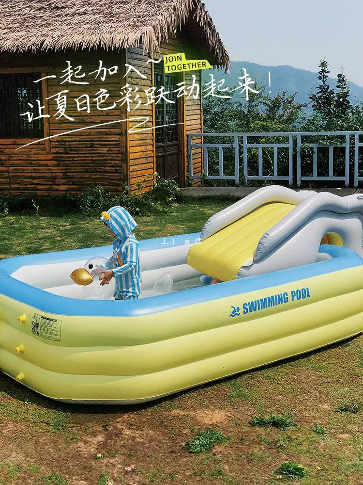 Интернет красный надувной бассейн для детей дома складной открытый детский бассейн для взрослых