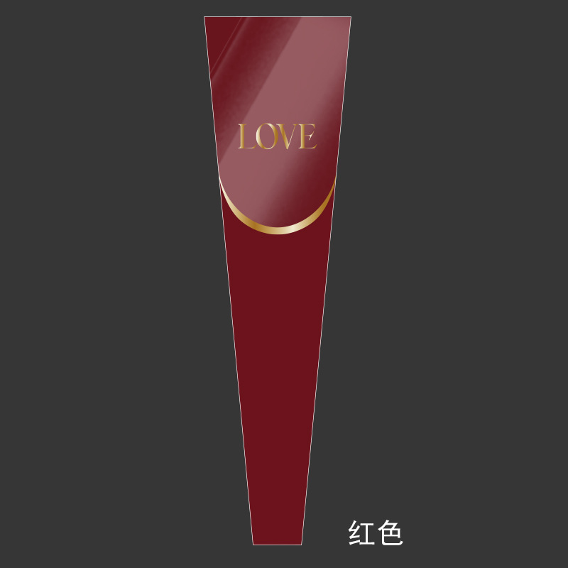 Nueva bolsa de ramo de vacaciones LOVE bronceado bolsa individual bolsa de rosas bolsa de celofán transparente bolsa de flores al por mayor