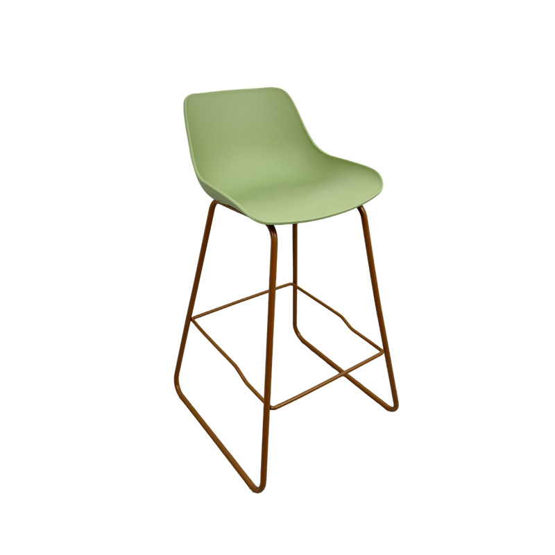 Fuente de fábrica moderna silla de bar de respaldo minimalista silla alta de hierro forjado bar recepción silla doméstica al por mayor