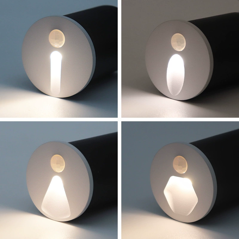 Круглый инфракрасный индукционный торшер человеческого тела диаметр 45 мм 55 лестничный проход ступенька Ультра маленький угловой плинтус ночник