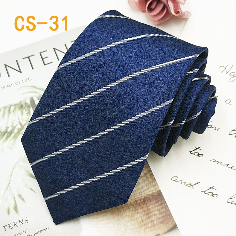 Fabricante en stock corbata de seda para hombre hecha a mano 8cm profesional ropa formal negocios corbata de seda de mora teñida con hilo Jacquard