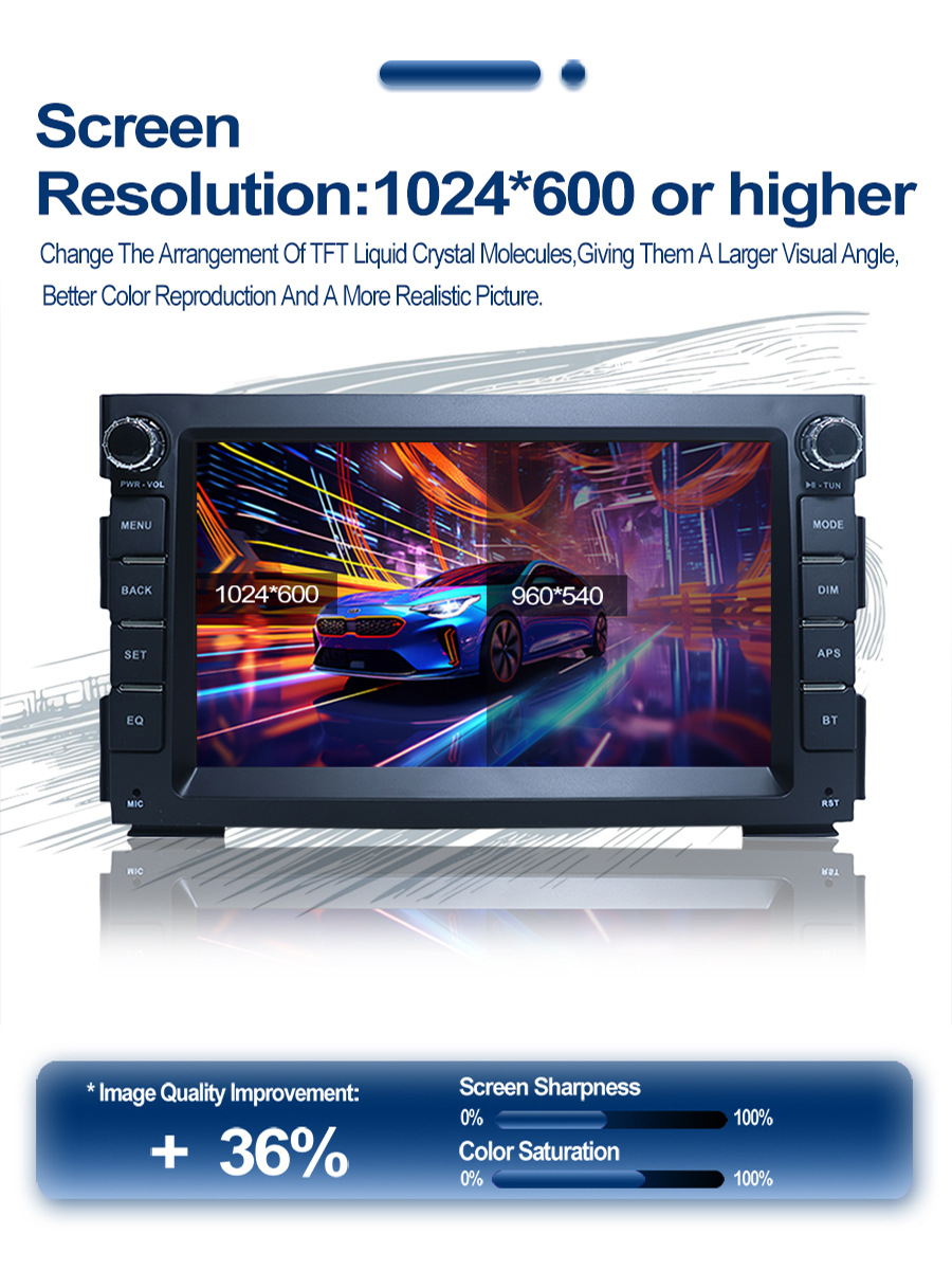 Suitable for 7inch Kia Special Android Car Navigation Bluetooth Gps High-Definition Reversing Image Wireless Carplay