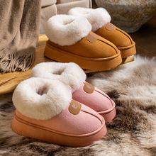 慈溪棉拖鞋女士厚底月子鞋冬天毛绒居家用室内防滑家居保暖情侣男