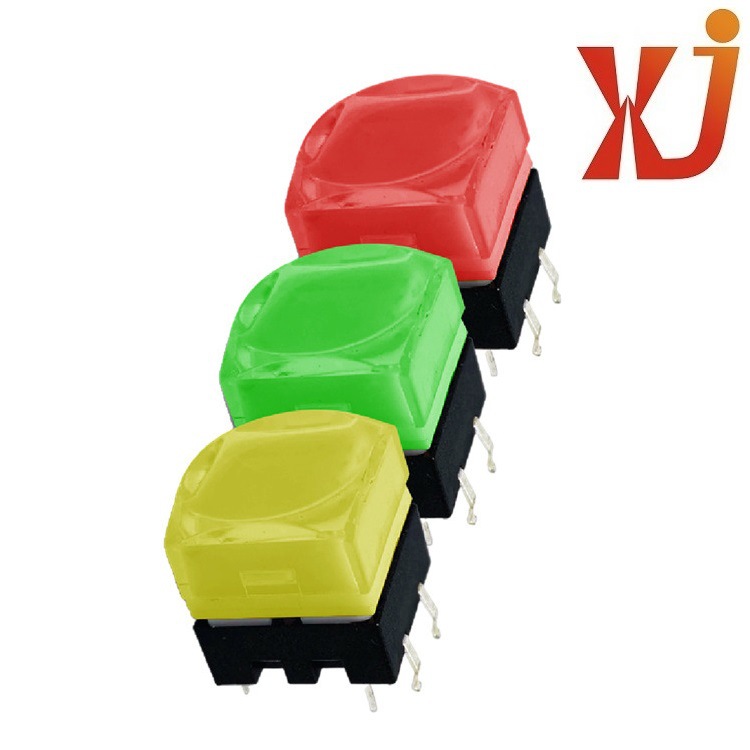 红色带灯按钮轻触开关  绿色带灯轻触开关  蓝色按钮带灯开关销售