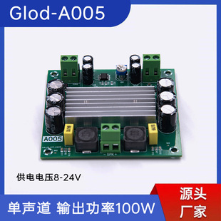 Mono 100W digital amplifier board TPA3116D2 digital audio amplifier board 8-24V Gold-A005