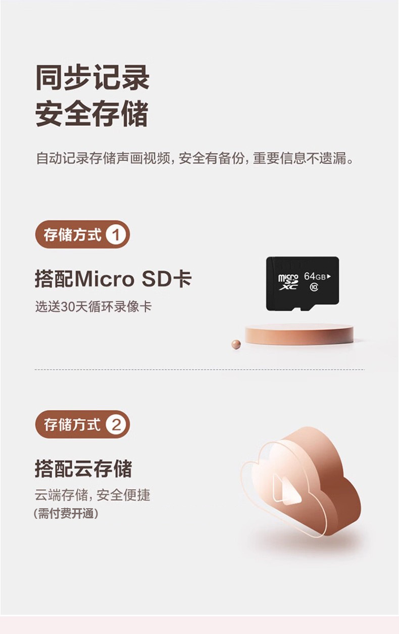 Xiaoyingkankang OKAM Indoor Überwachungskamera 4G Schwenkneigung ohne WLAN, ohne Aufladung, Traffic-Monitor