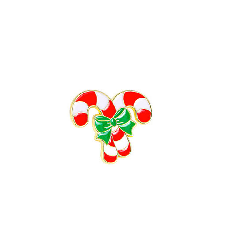 Broche de Navidad insignia de aleación caricatura adorable Santa Fe Navidad decoración de mochila escolar