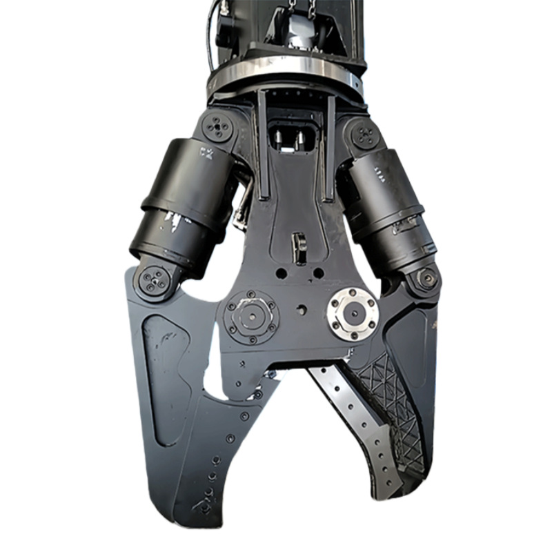 Excavadora de doble cilindro cilindro de corte hidráulico accesorio de excavadora tijeras hidráulicas de boca de halcón demolición planta de corte de chatarra de acero alicates de trituración