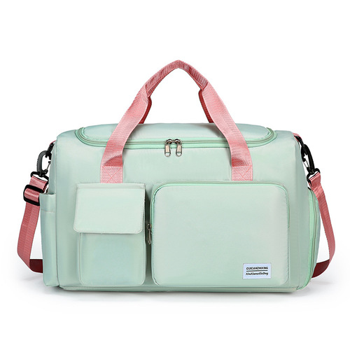 Large Capacity Fitness Bag, Short Trip Business Travel Bag, Dry Wet Separation Swimming Bag, Can Be Used as a Single Shoulder Crossbody Lightweight Luggage