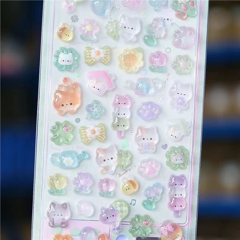 ネットセレブの高見え二代目漫画3D立体レリーフ中空ステッカー小さなかわいいご褒美立体ステッカー|undefined