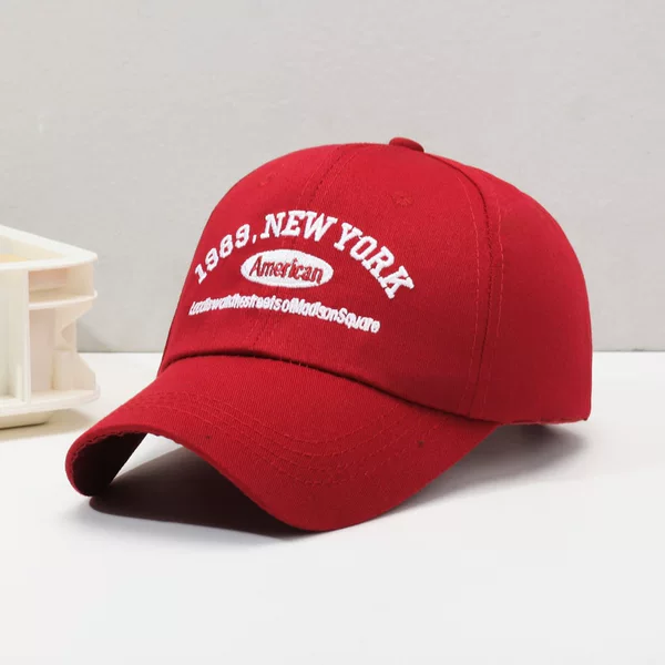 Ins Letter Duckbill Cap for Women, Japanese-Style Embroidered Baseball Cap, Trendy Korean Version, Casual Versatile Face-Slimming Sun Hat for Men