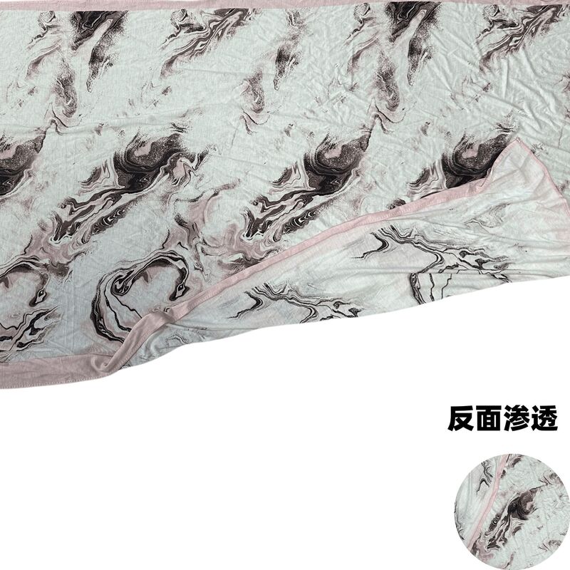 热销精品柔软丝光棉双面渗透印花包头巾 Printed Jersey Hijab|undefined
