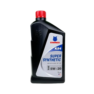 Super Synthetic Engine Oil 5W-20Evereco One Gram Car Engine Oil 5-20 Super Synthetic 5W20Sp Genuine (Gasoline Engine Oil) - 1-liter