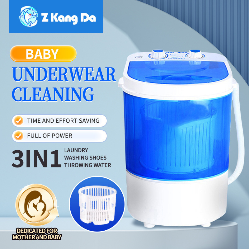 Cross-Border Foreign Trade Household Mini Washing Machine Multi-Functional Laundry and Shoe Washing All-In-One Machine Mother and Baby Washing Machine Manufacturer Wholesale