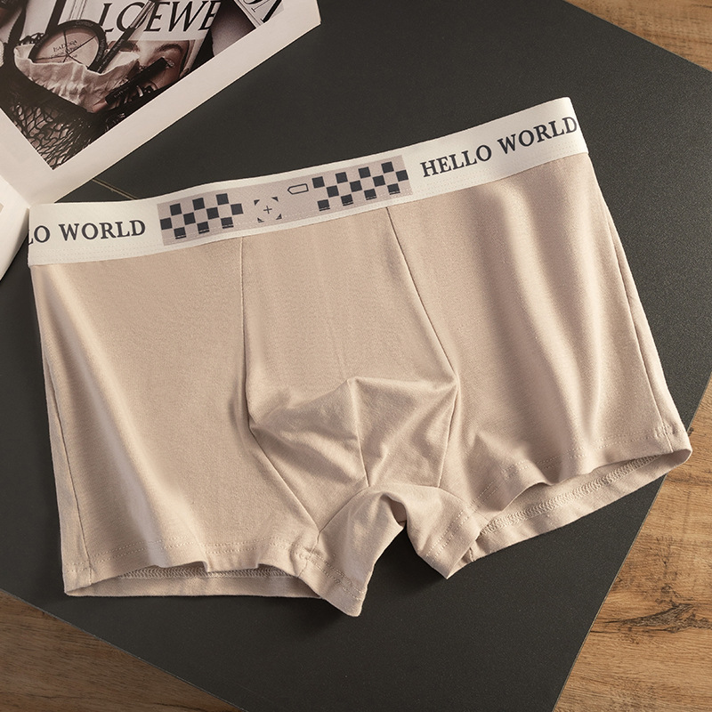 Niños algodón de cuatro ángulos pantalones deportivos sueltos adolescentes niños gran tamaño antibacteriano entrepierna de ángulo plano cabeza de pantalones cortos