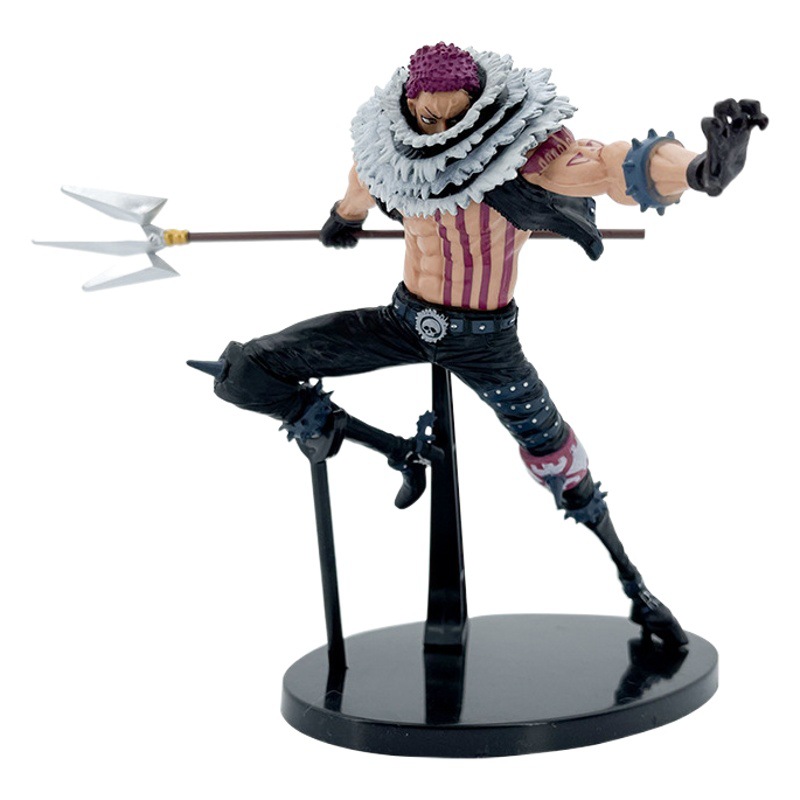 Tarjeta de pie hecha a mano de una pieza dos Tarjeta de batalla dos kataku Tarjeta de castaño dos Lufei adornos de modelo de anime hechos a mano