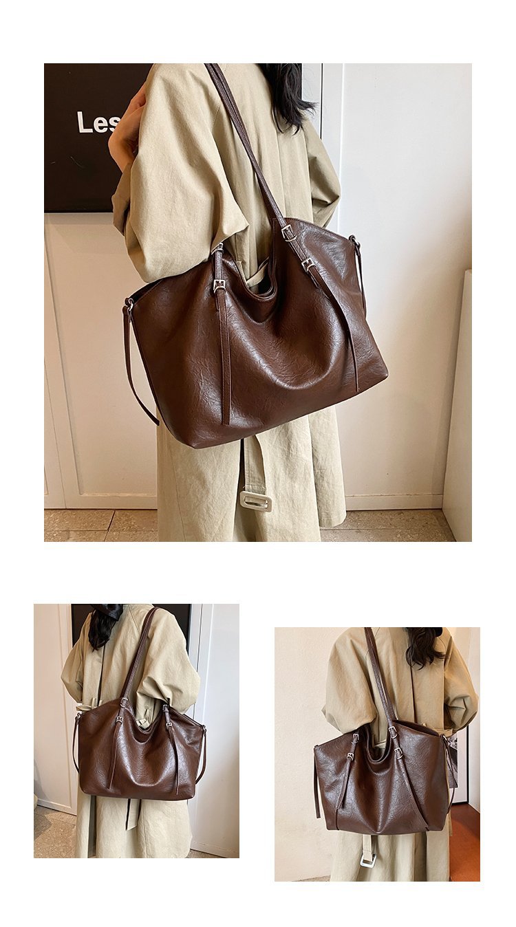Fashionable Large Capacity Single Shoulder Crossbody Tote Bag_voghion.com
