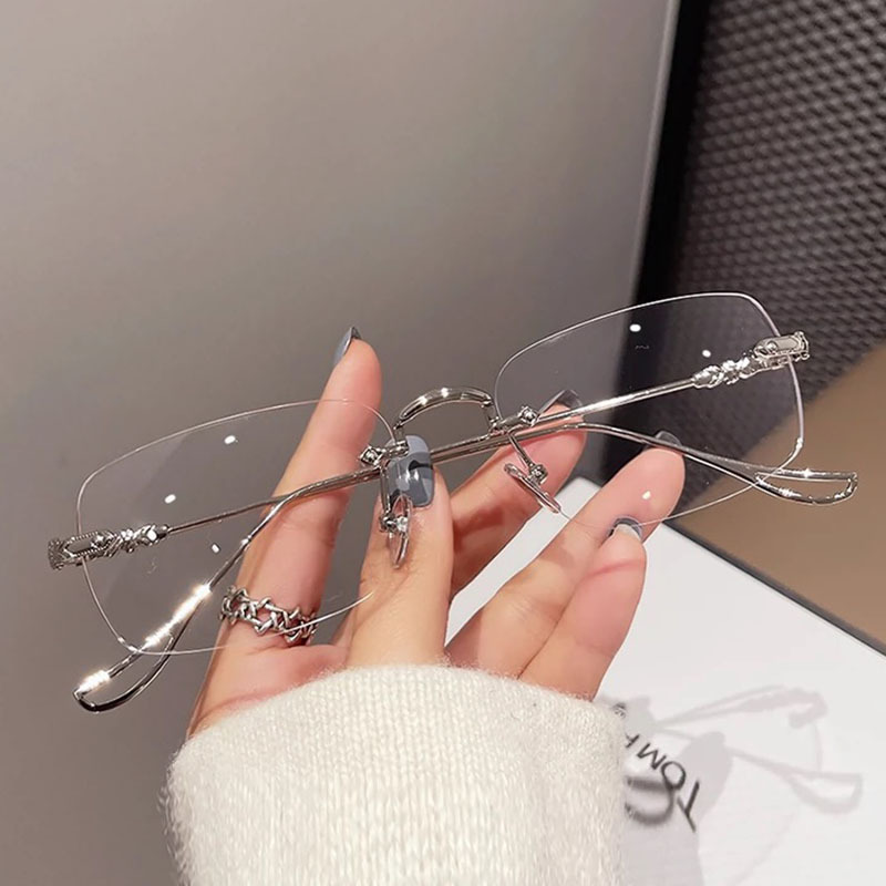 超軽量フレームレス老眼鏡男性高級ブルーレイ防止疲労防止ブルーレイ鏡中高年女性ハイビジョン老眼鏡|undefined