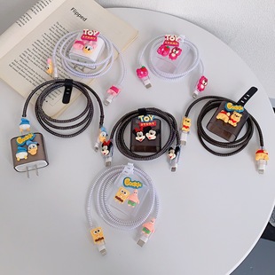 2023 new cartoon Minnie Mickey charging head protective cover is suitable for Apple fast charging head 18/20W US regulations