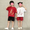 Children's sleeves, summer set suitable for men and women for leisure, children's clothing, Chinese style