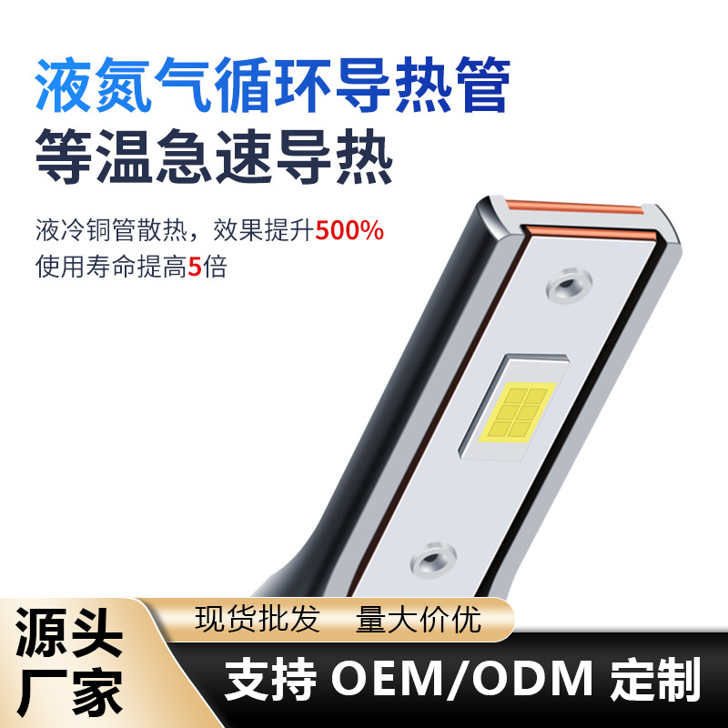 源头工厂汽车LED车灯12灯珠H1 H3 H4 H7 H11轿车60W大功率led大灯